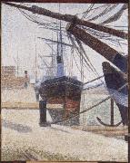 Georges Seurat The Harbour at Honfleur France oil painting artist